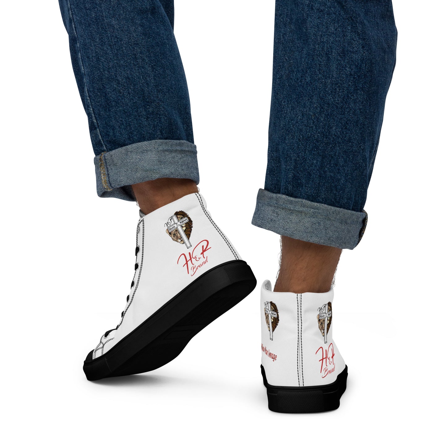 Men’s high top canvas shoes