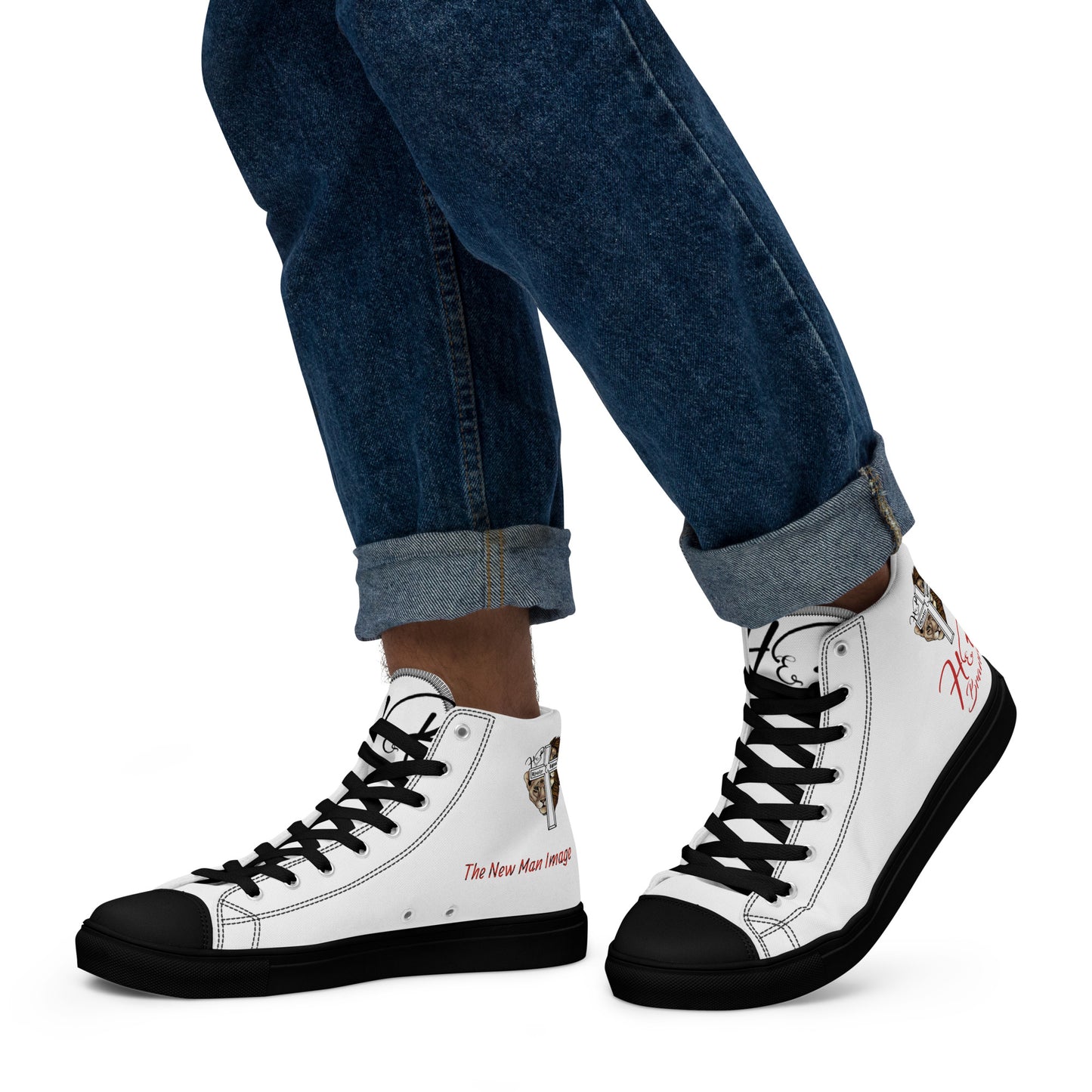 Men’s high top canvas shoes